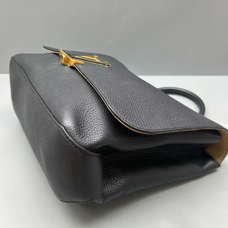 97新Louis Vuitton 路易威登 黑色荔枝紋Volta通勤包 尺寸27*17-5