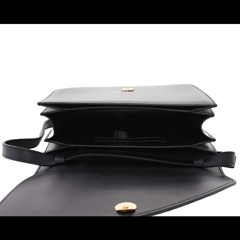 Ferragamo Fiamma 小號黑色斜背包 女款手袋-5