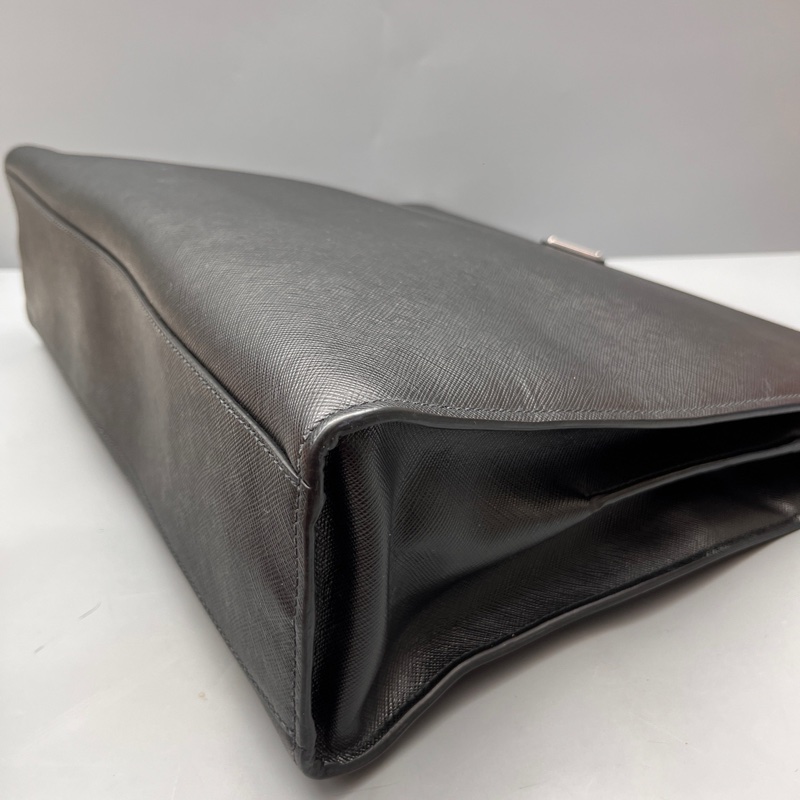 98新Prada 黑色十字紋休閒公文包 尺寸40*29-5