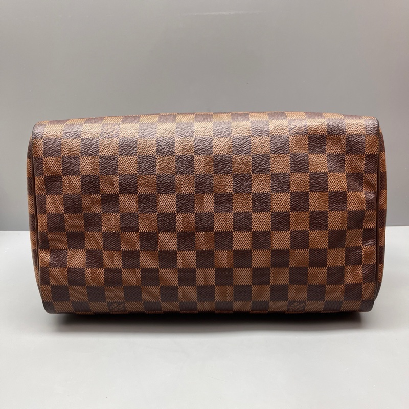 97新Louis Vuitton棕棋盤格speedy 30枕頭包 尺寸30*21-2