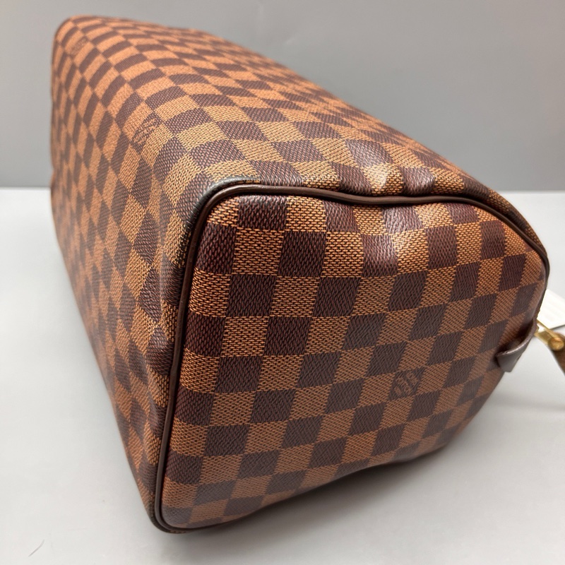 97新Louis Vuitton棕棋盤格speedy 30枕頭包 尺寸30*21-5