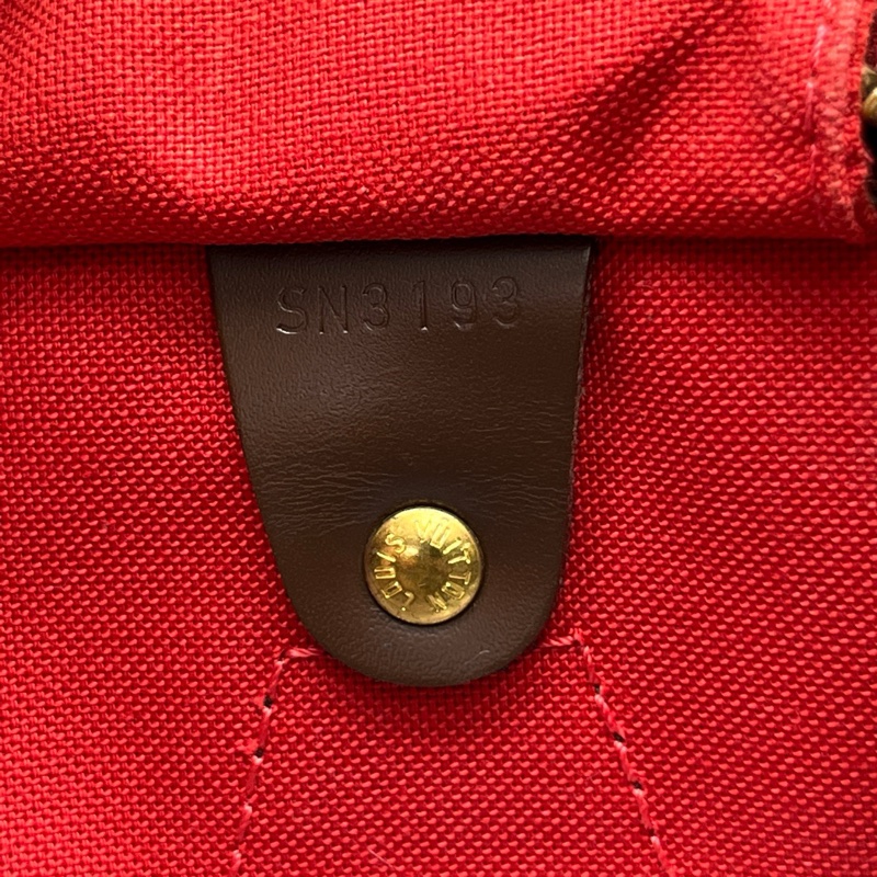 97新Louis Vuitton棕棋盤格speedy 30枕頭包 尺寸30*21-7