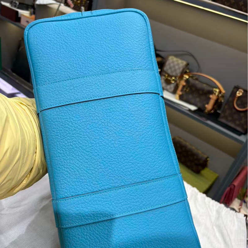 🌈Hermes🩵Garden Party 36🌟藍色銀扣🩵99.5新閑置🌈Negonda皮🌟花園包🌟愛馬仕🌟-8