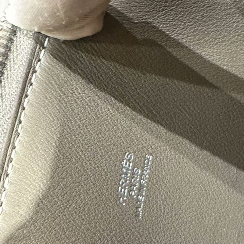 Hermes 保齡球包 25公分大象灰銀扣epsom皮 全新閒置配件塵袋盒子-2