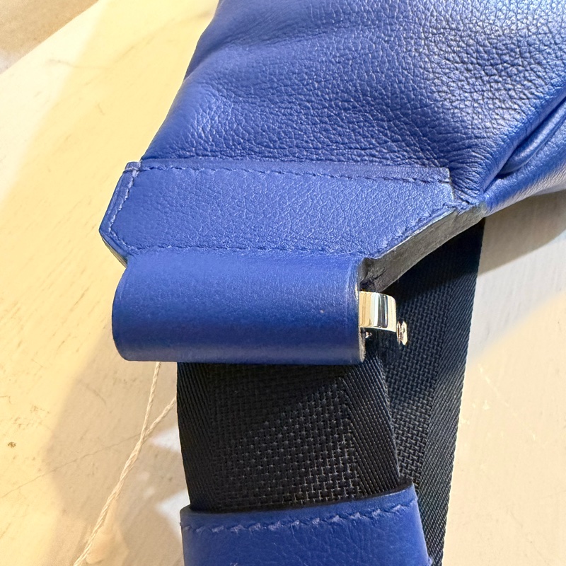 Hermes✨藍色胸包腰包 C刻-5