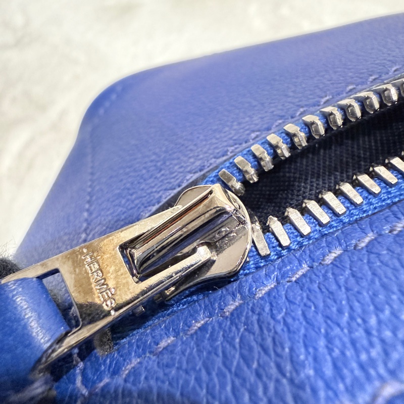 Hermes✨藍色胸包腰包 C刻-32
