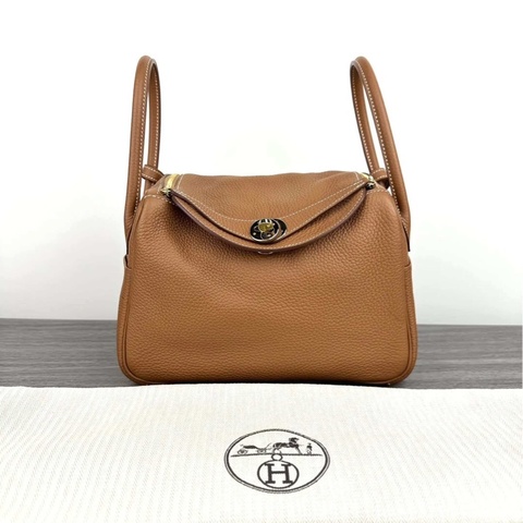 hermès Lindy26金棕金 99新配件塵袋