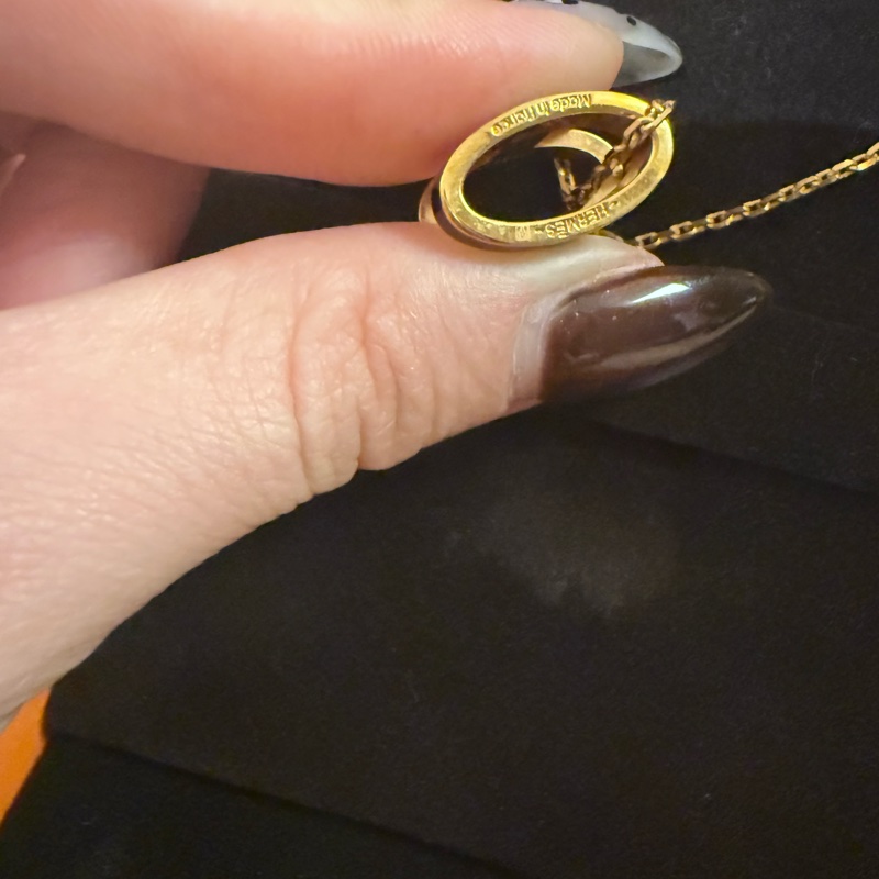 HERMÈS Hermes h pop 黑色金鏈-4