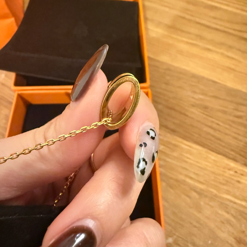 HERMÈS Hermes h pop 黑色金鏈-8