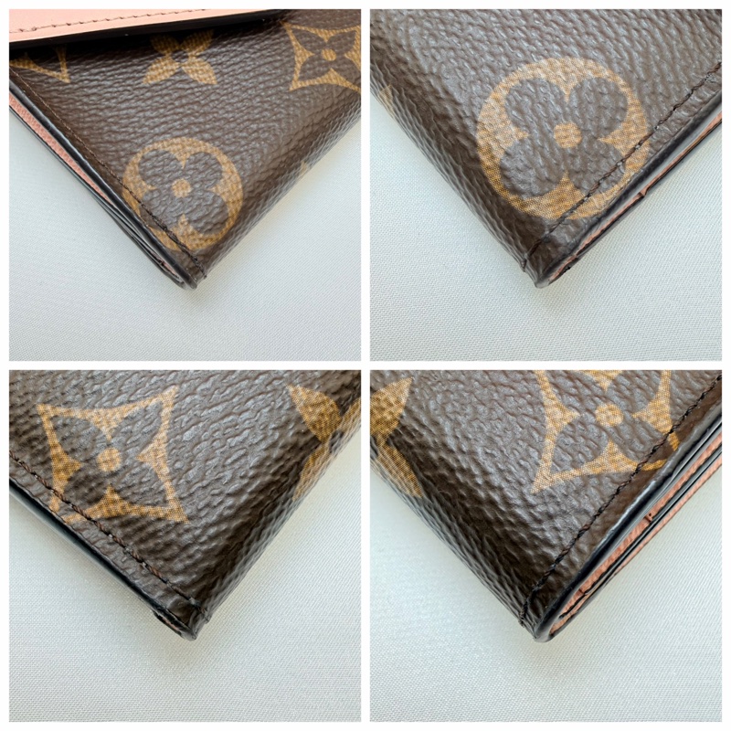 LV m62933 原花拚粉紅Zoe短夾-8
