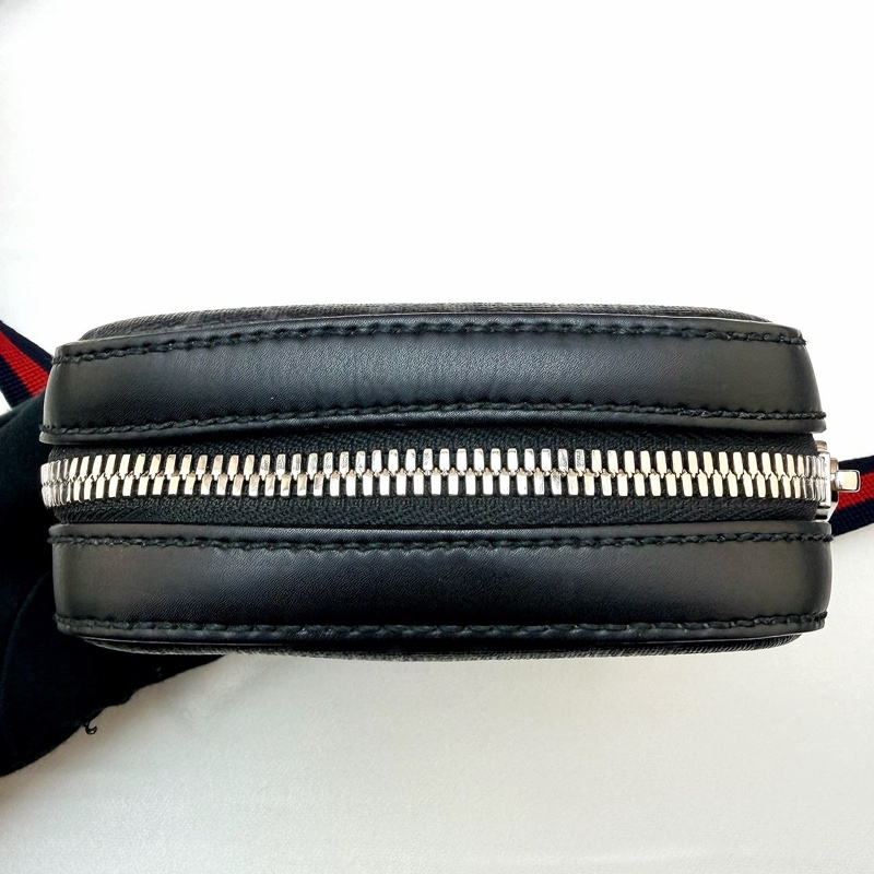 gucci 598103 黑SUPREME郵差包-4