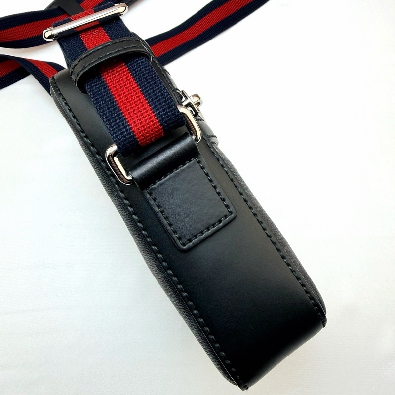 gucci 598103 黑SUPREME郵差包-5