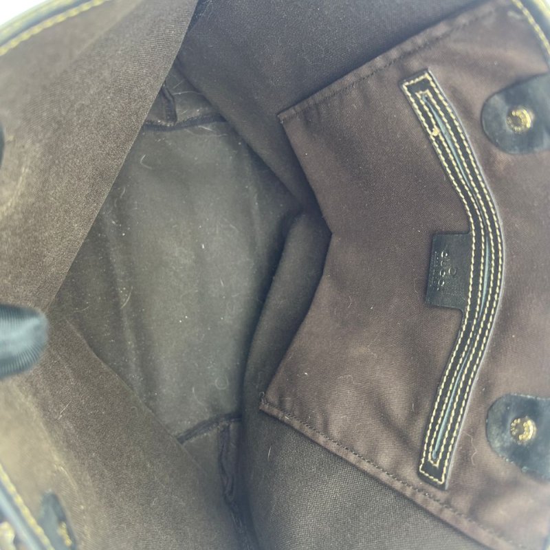 古馳 雙 G 印花帆布購物袋托特包-2