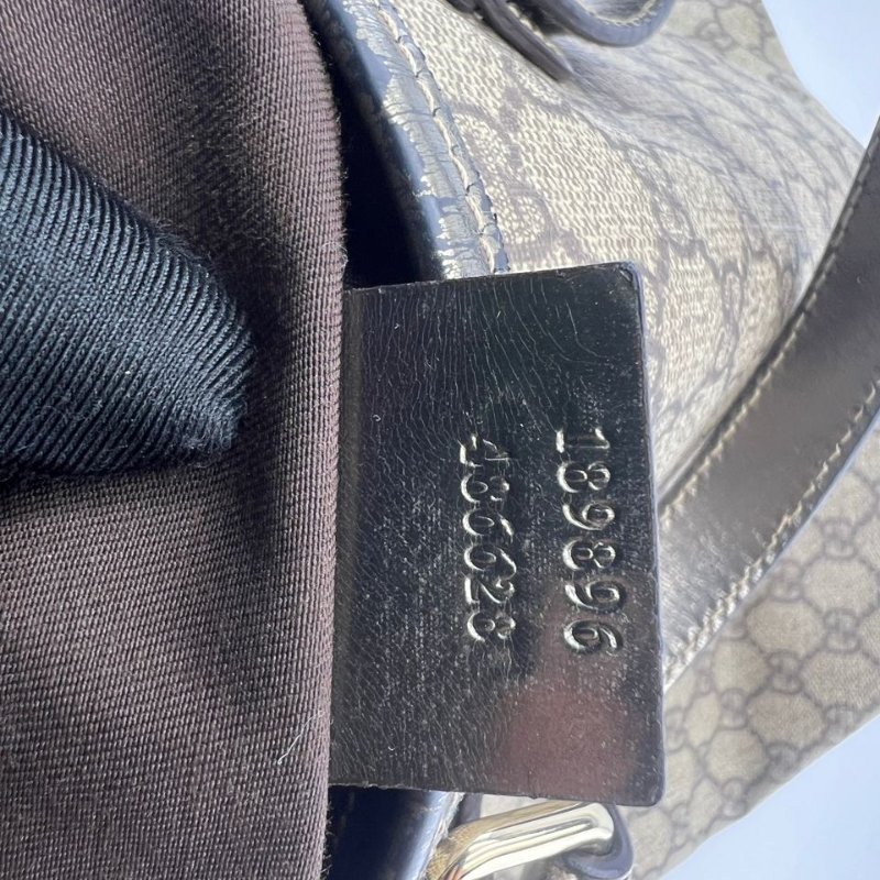 古馳 雙 G 印花帆布購物袋托特包-3