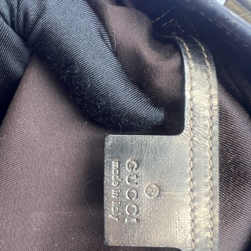 古馳 雙 G 印花帆布購物袋托特包-4