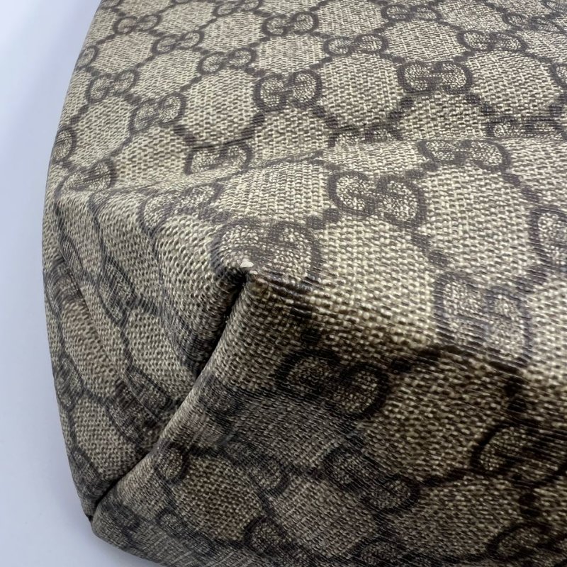 古馳 雙 G 印花帆布購物袋托特包-10