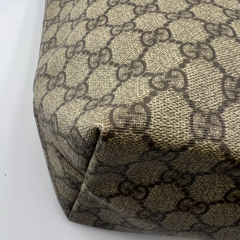 古馳 雙 G 印花帆布購物袋托特包-12