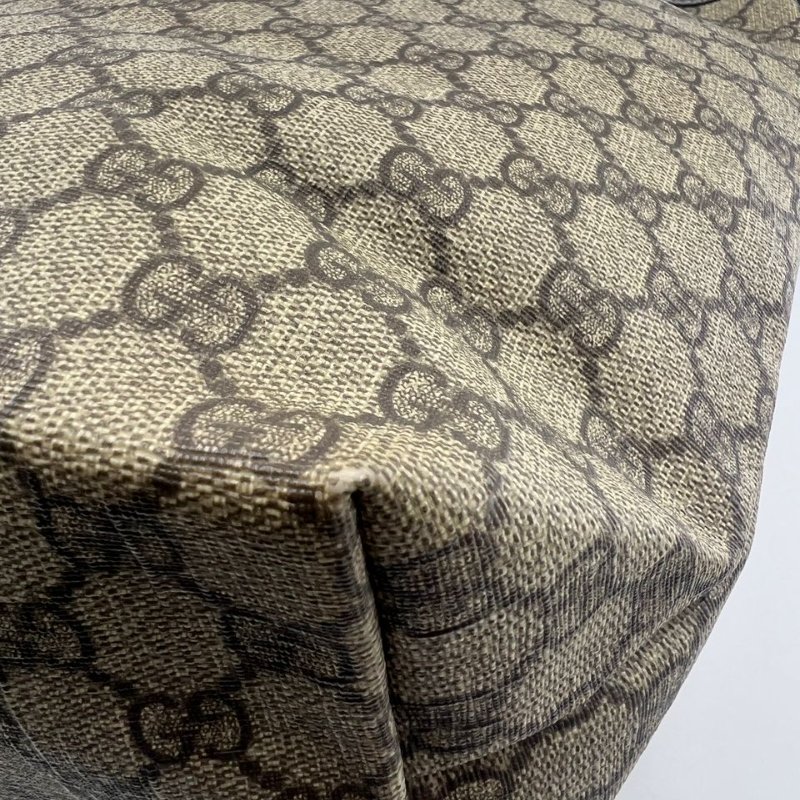 古馳 雙 G 印花帆布購物袋托特包-13