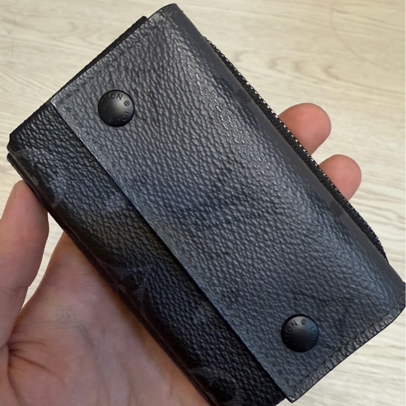 LV 經典老花 男士短夾+零錢包-3