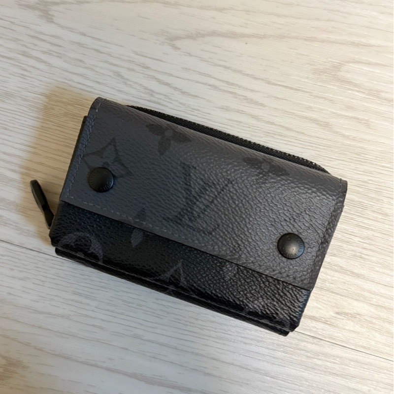 LV 經典老花 男士短夾+零錢包-5