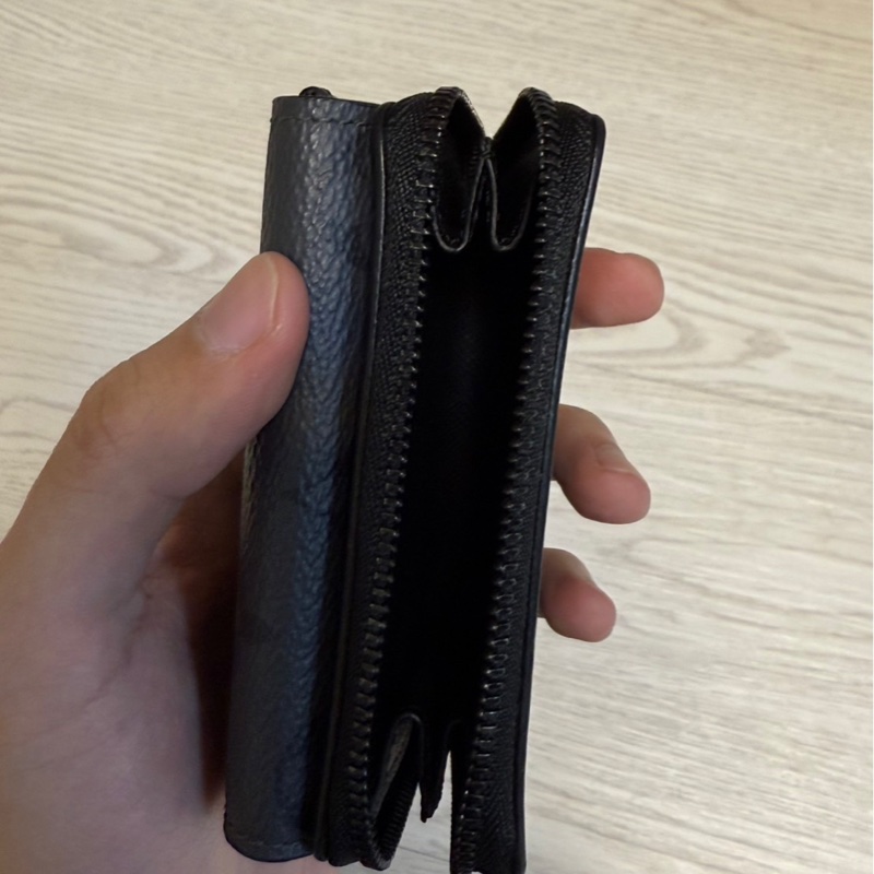 LV 經典老花 男士短夾+零錢包-9