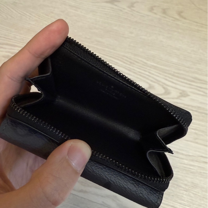 LV 經典老花 男士短夾+零錢包-10