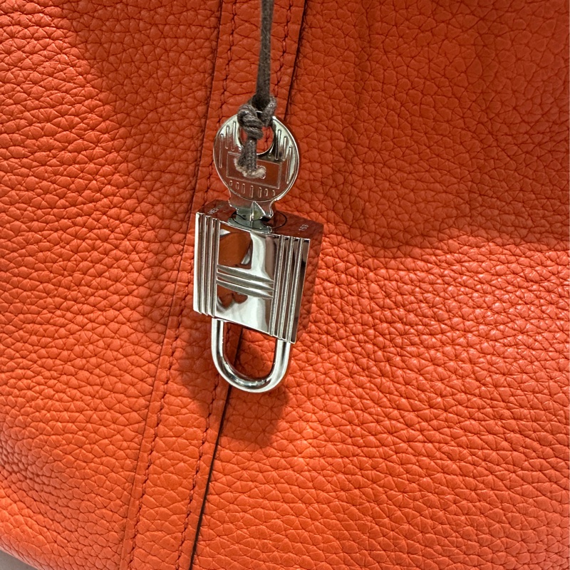 HERMÈS Picotin 菜籃子 MM 大地橘色 C刻-6