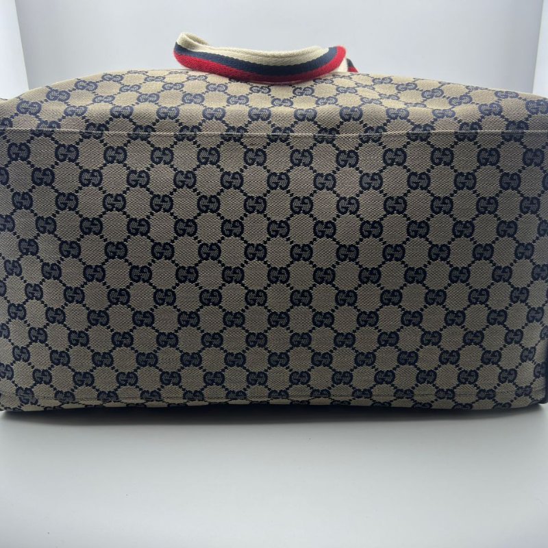 古馳 經典雙 G 老花帆布波士頓包-3