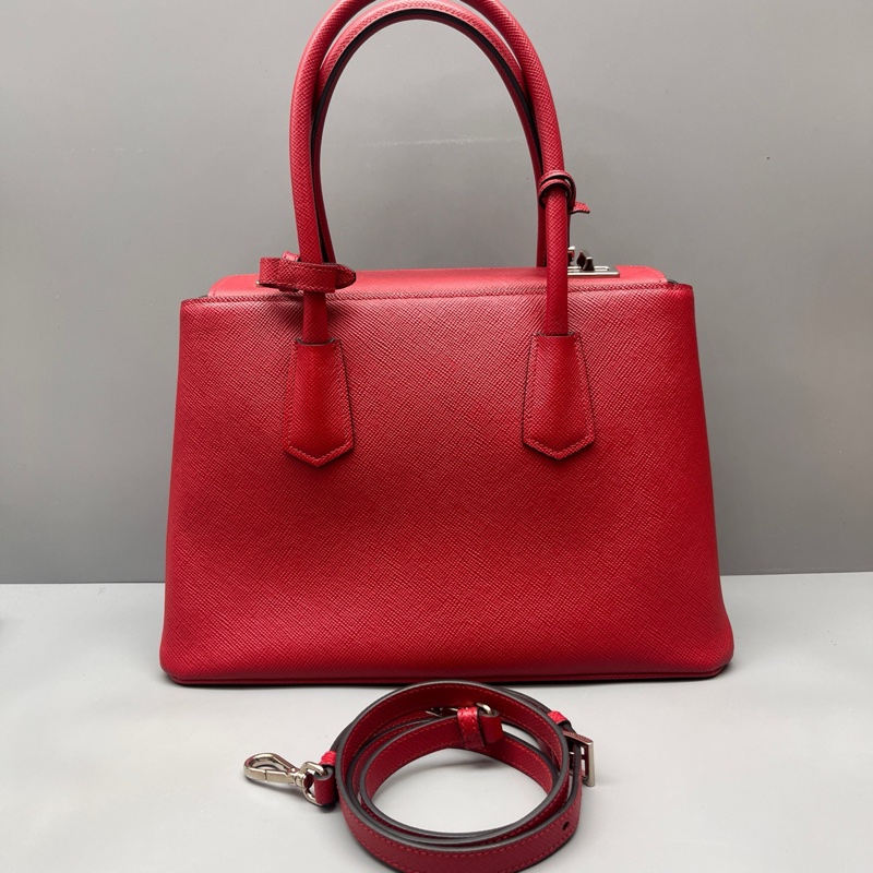 97新Prada 十字紋Double系列托特包 尺寸34*24-1