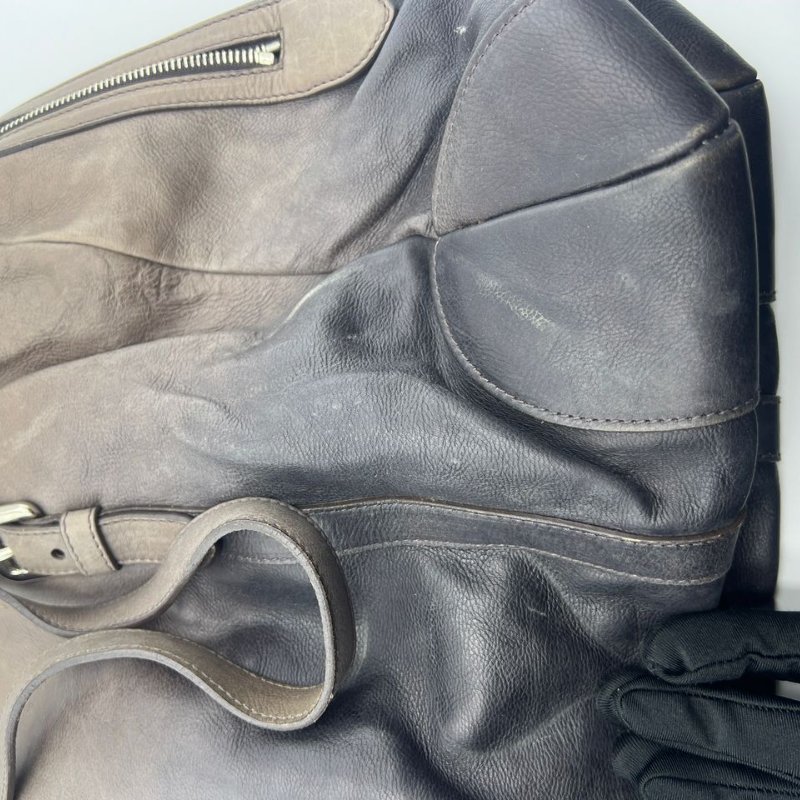 普拉達 做舊漸層皮革托特包-4