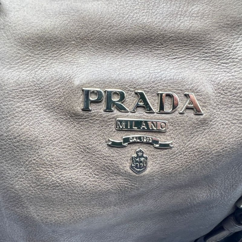 普拉達 做舊漸層皮革托特包-6