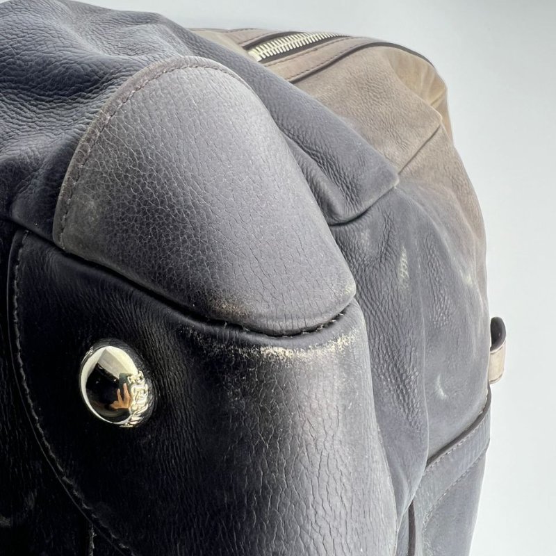 普拉達 做舊漸層皮革托特包-23