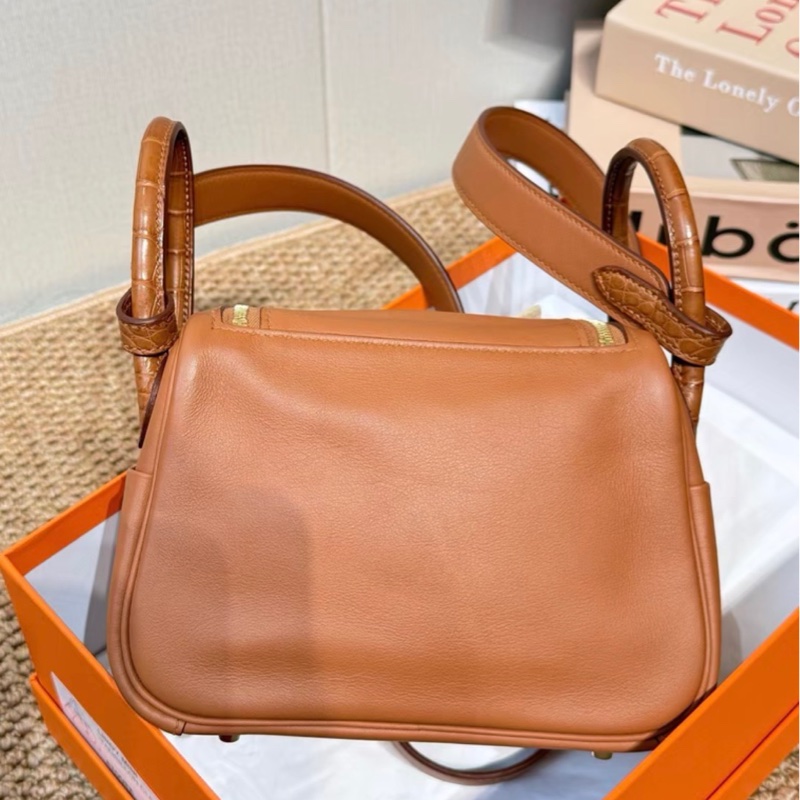 Hermes 愛馬仕 Lindy Mini Touch 19 Swift小牛皮 鰐魚皮-2