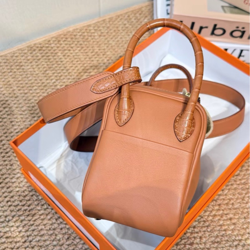 Hermes 愛馬仕 Lindy Mini Touch 19 Swift小牛皮 鰐魚皮-3