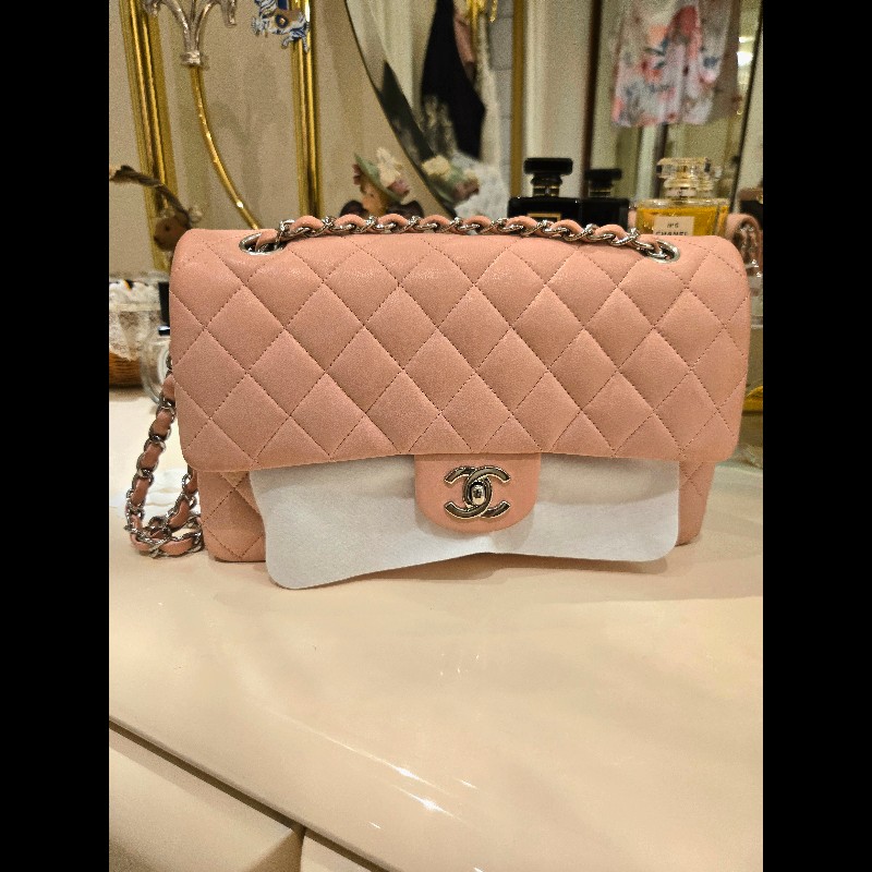 Chanel 香奈兒 粉紅經典2.55 Cf 翻蓋包-3