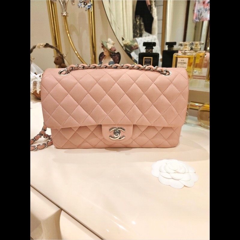 Chanel 香奈兒 粉紅經典2.55 Cf 翻蓋包-0