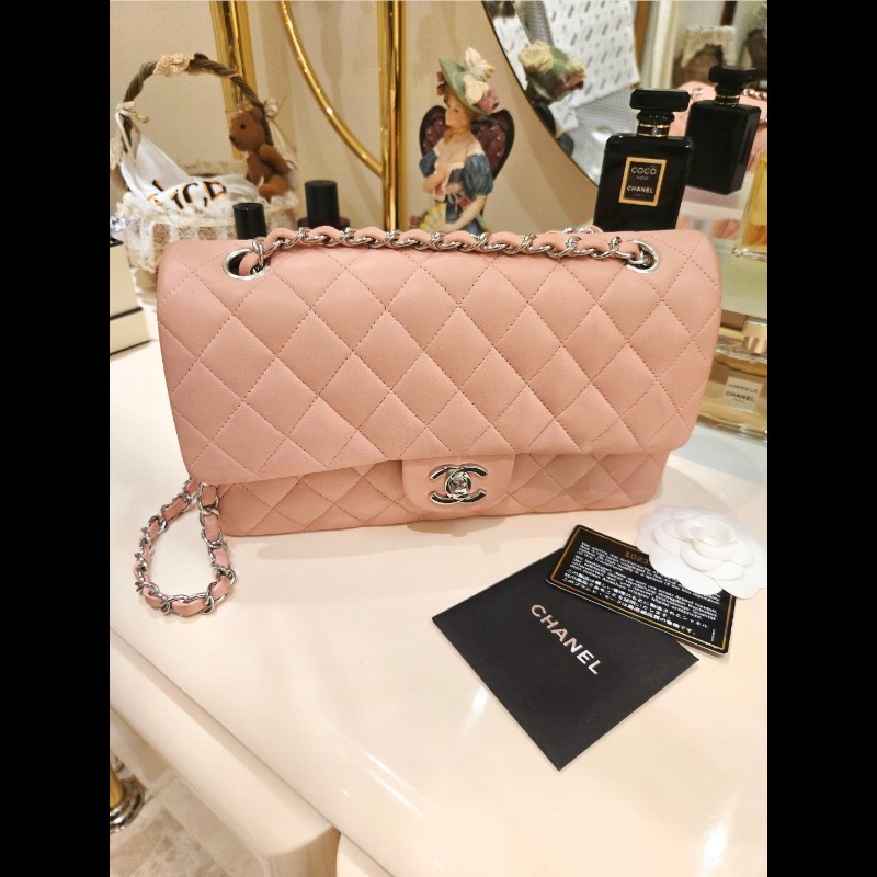 Chanel 香奈兒 粉紅經典2.55 Cf 翻蓋包-1