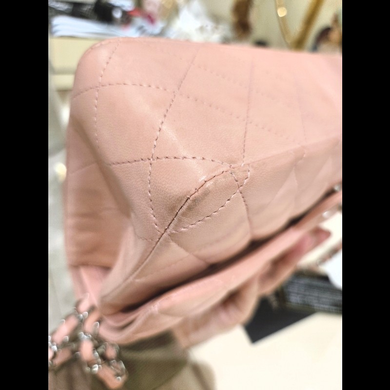 Chanel 香奈兒 粉紅經典2.55 Cf 翻蓋包-5