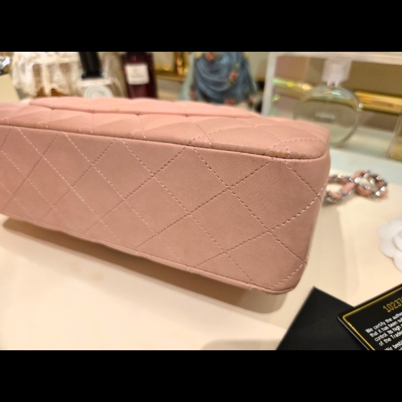Chanel 香奈兒 粉紅經典2.55 Cf 翻蓋包-7