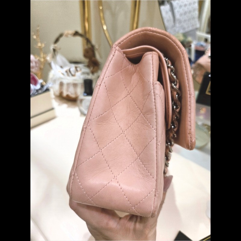 Chanel 香奈兒 粉紅經典2.55 Cf 翻蓋包-16
