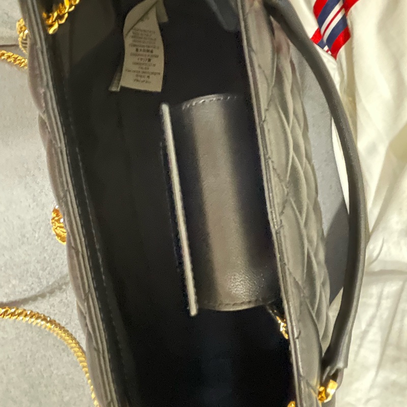 Versace 菱格紋肩背包-1