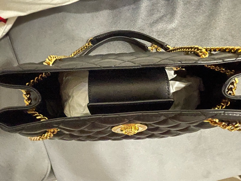 Versace 菱格紋肩背包-2