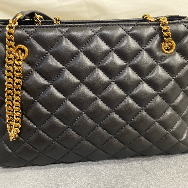 Versace 菱格紋肩背包-6