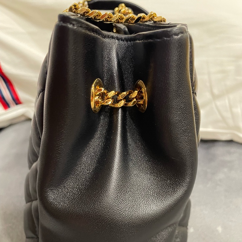 Versace 菱格紋肩背包-10