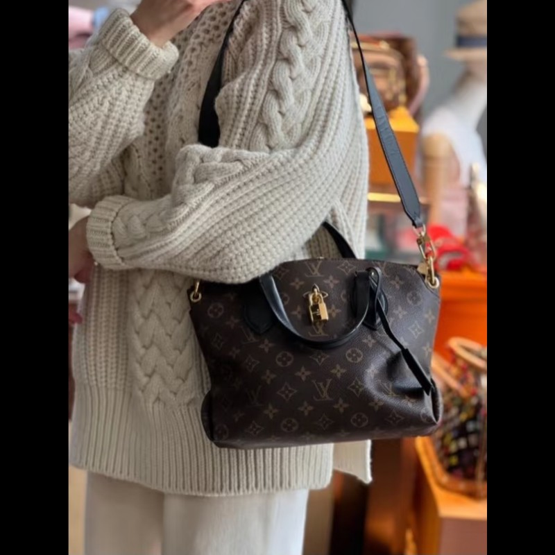 LV Flower BB 拉鍊托特包 肩背包斜背包手提包-0