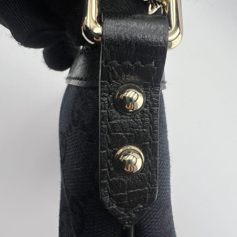 古馳 雙 G 老花帆布腋下包-3