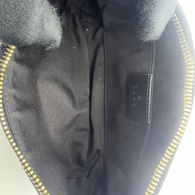 古馳 雙 G 老花帆布腋下包-11