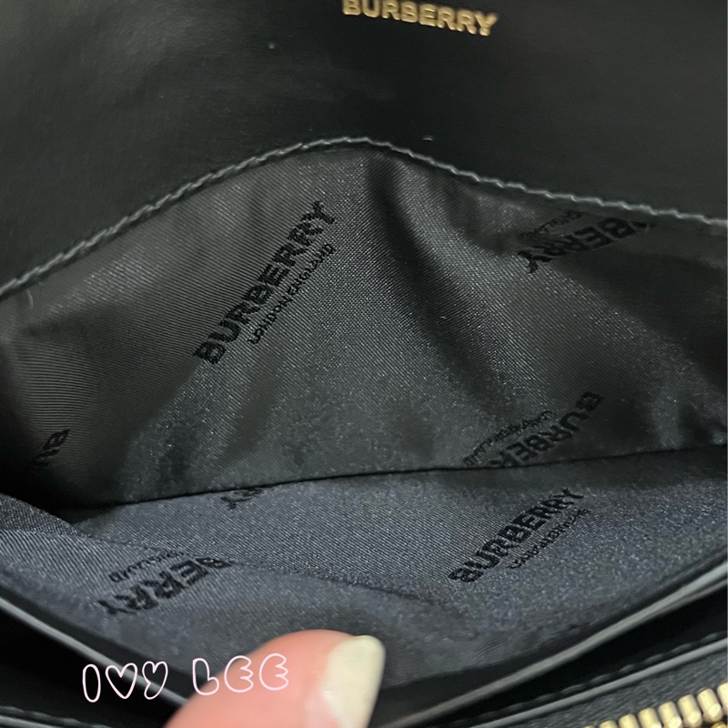 BURBERRY 巴寶莉 80730801 經典格紋帆布翻蓋信封 皮夾 長夾 正品 二手精品-3