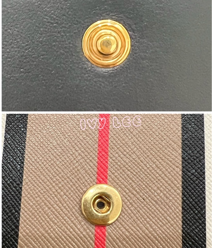 BURBERRY 巴寶莉 80730801 經典格紋帆布翻蓋信封 皮夾 長夾 正品 二手精品-13