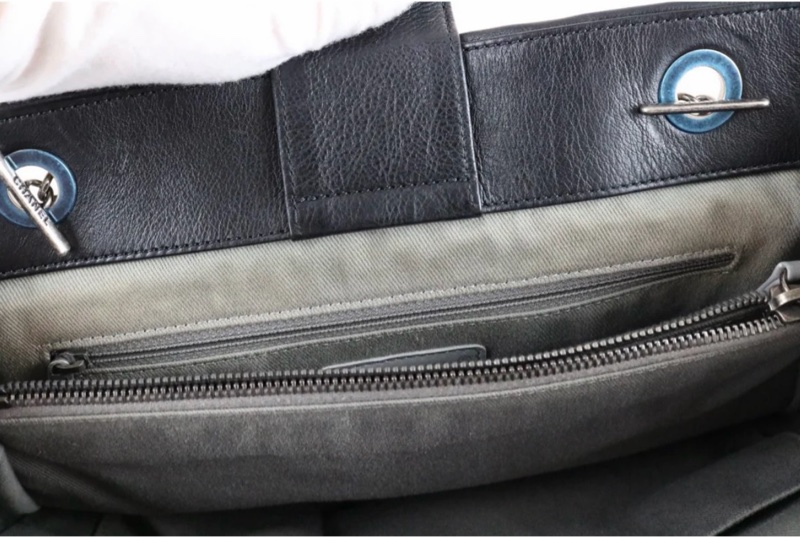 「JL精品代購」 9新 Chanel 香奈兒托特包 黑銀-13